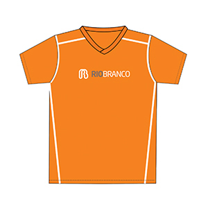 Camiseta M/C laranja regular